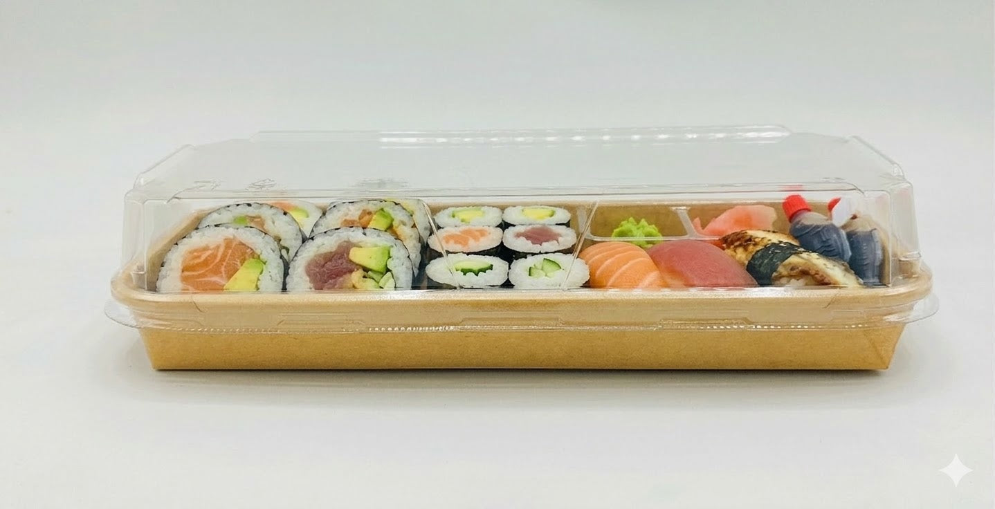 Bandejita rectangular para comida